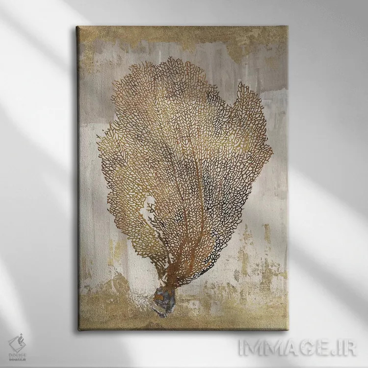 تابلو شکوه مرجان III اثر ایمی ویلسون - نمای روبهرو روی دیوار