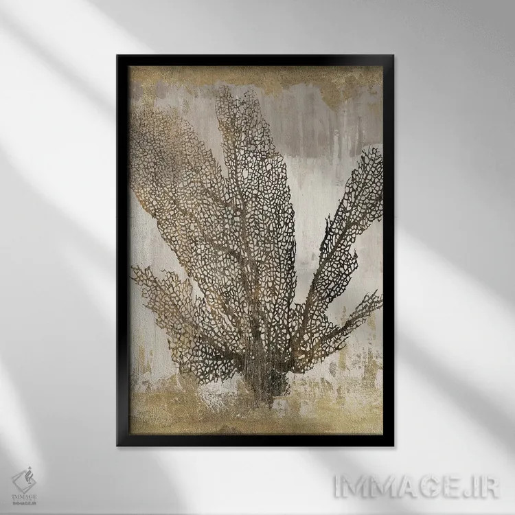 تابلو شکوه مرجان I اثر ایمی ویلسون - نمای قابدار مشکی