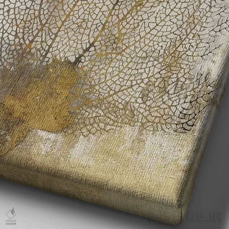 تابلو شکوه مرجان II اثر ایمی ویلسون - نمای نزدیک بافت بوم