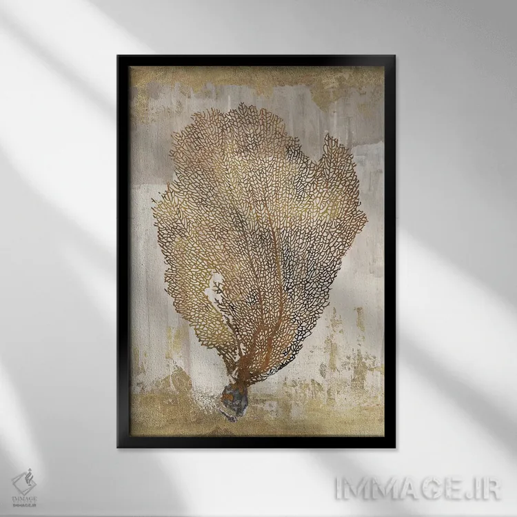 تابلو شکوه مرجان III اثر ایمی ویلسون - نمای قابدار مشکی