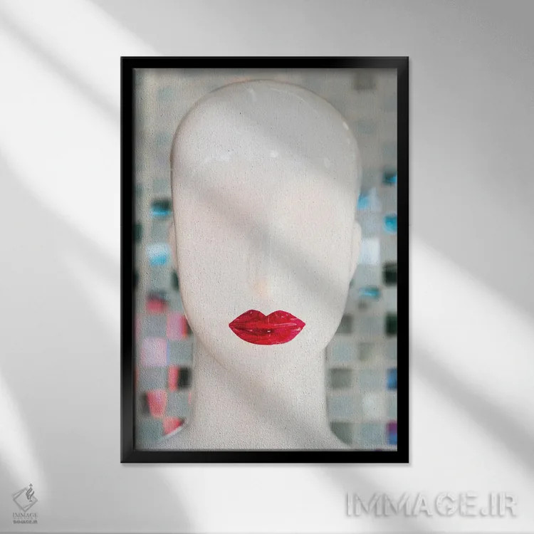 تابلو هوش مصنوعی اثر اندرو لِوِر - نمای قابدار مشکی