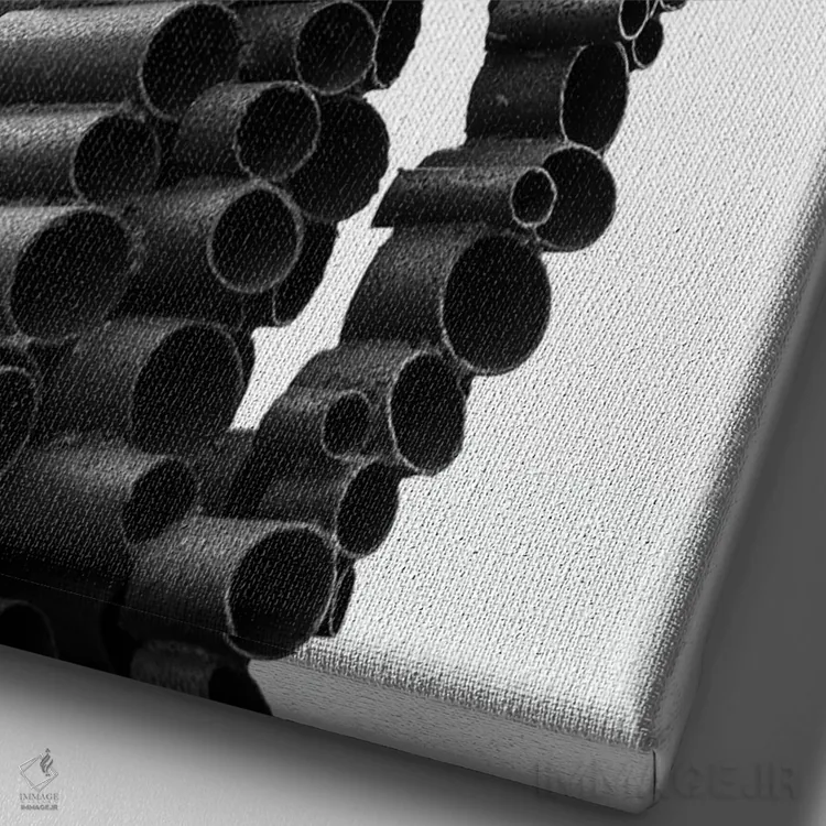 تابلو مرد آهنی (شخصیت خیالی) اثر اندرو لِوِر - نمای نزدیک بافت بوم