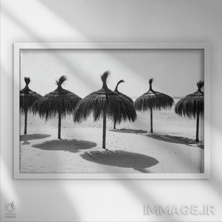 تابلو سایه اثر اندرو لِوِر - نمای قابدار سفید