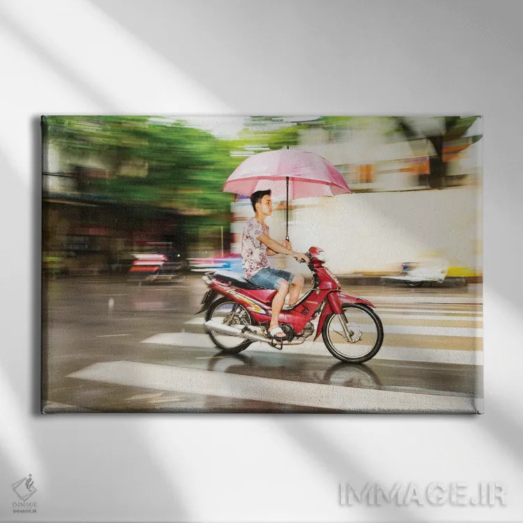 تابلو خشک نگه داشتن اثر اندرو لِوِر - نمای روبهرو روی دیوار