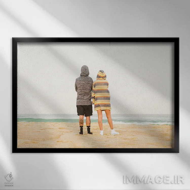 تابلو تفکر III اثر اندرو لِوِر - نمای قابدار مشکی