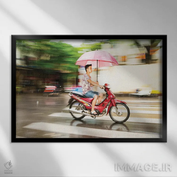 تابلو خشک نگه داشتن اثر اندرو لِوِر - نمای قابدار مشکی