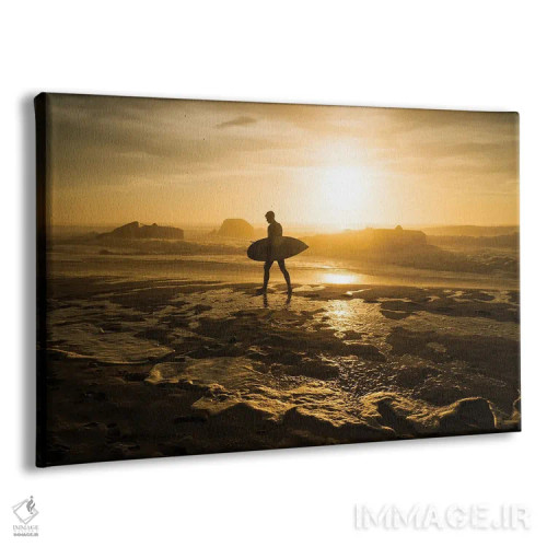 تابلو سایهنمای موجسوار اثر اندرو لِوِر - نمای پرسپکتیو محصول