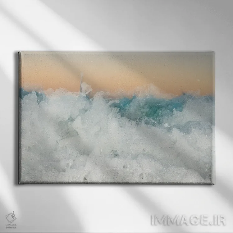 تابلو آب شامپاین (حبابدار) اثر اندرو لِوِر - نمای روبهرو روی دیوار