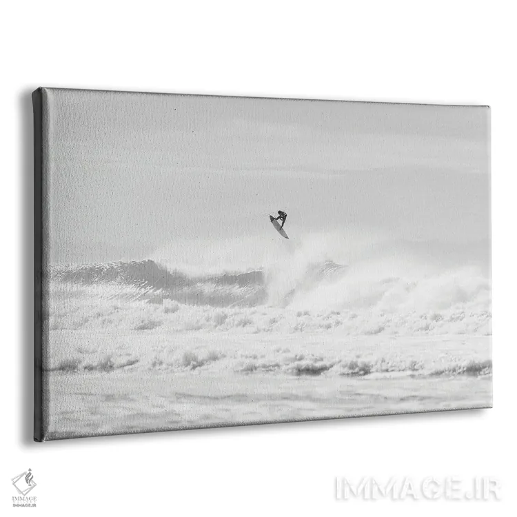 تابلو موجسوار جهنده اثر اندرو لِوِر - نمای پرسپکتیو محصول