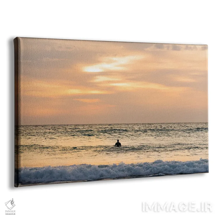 تابلو آخرین موجسواری اثر اندرو لِوِر - نمای پرسپکتیو محصول