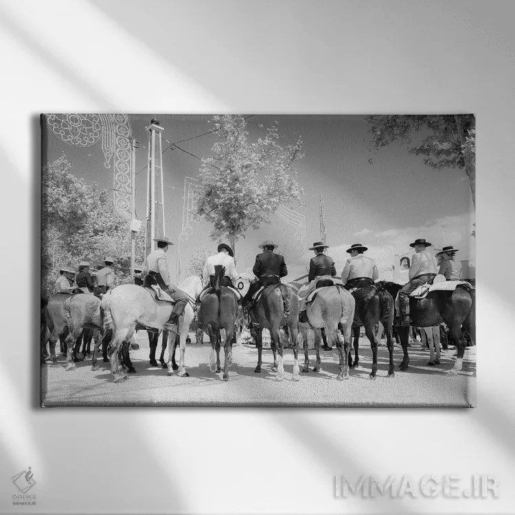 تابلو صف آرایی اثر اندرو لِوِر - نمای روبهرو روی دیوار