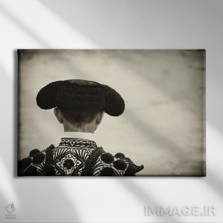 تابلو ماتادور (گاوباز اسپانیایی) اثر اندرو لِوِر - نمای روبهرو روی دیوار