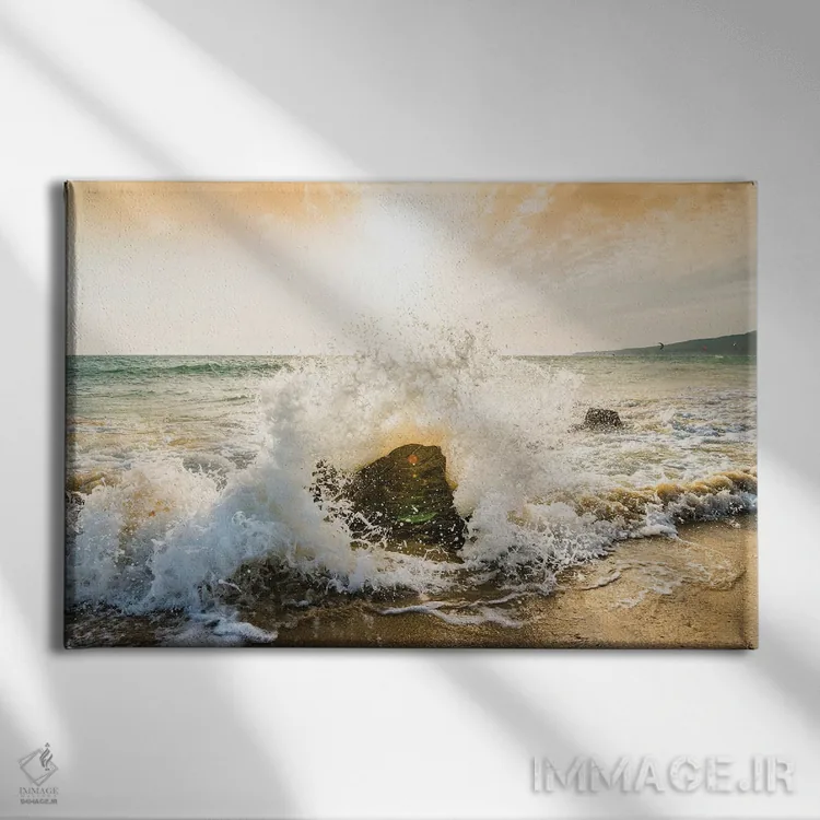 تابلو برخورد اثر اندرو لِوِر - نمای روبهرو روی دیوار