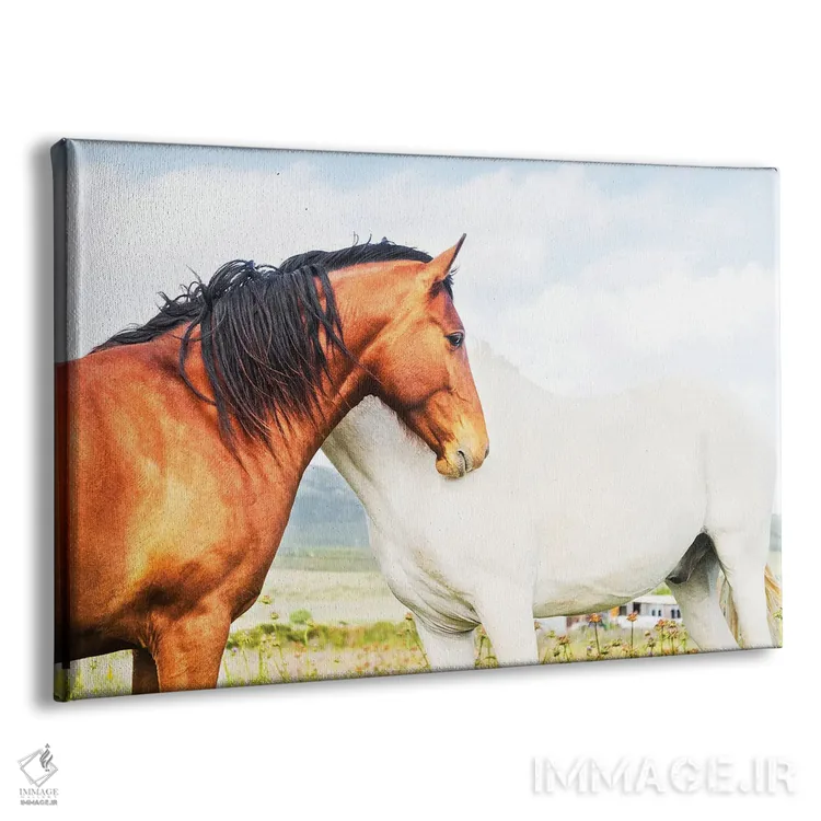 تابلو قهوهای و سفید اثر اندرو لِوِر - نمای پرسپکتیو محصول