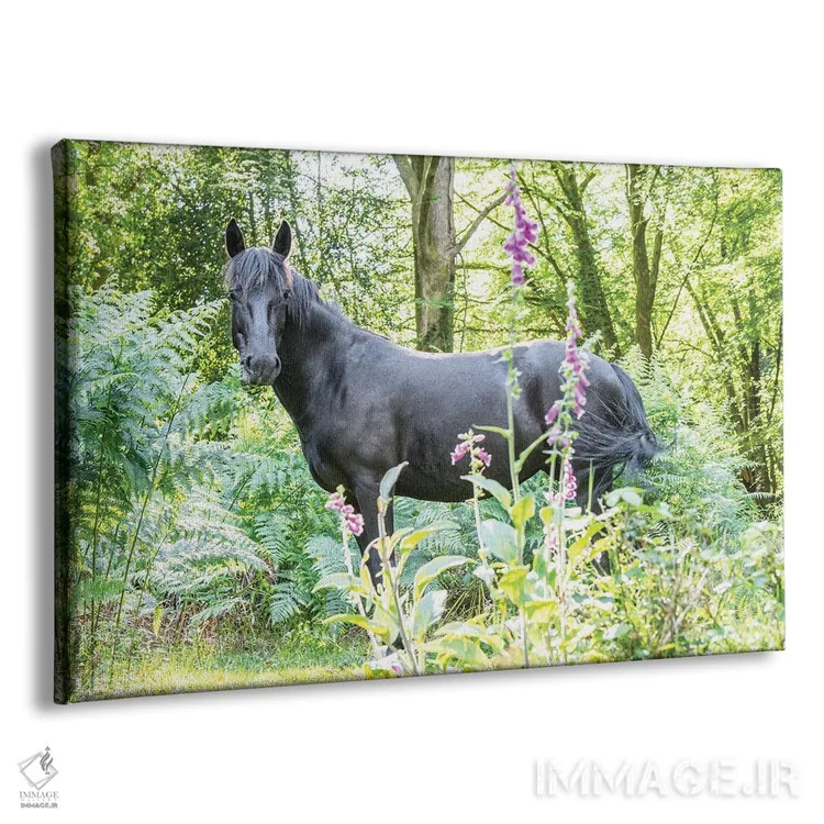 تابلو در میان گلها اثر اندرو لِوِر - نمای پرسپکتیو محصول