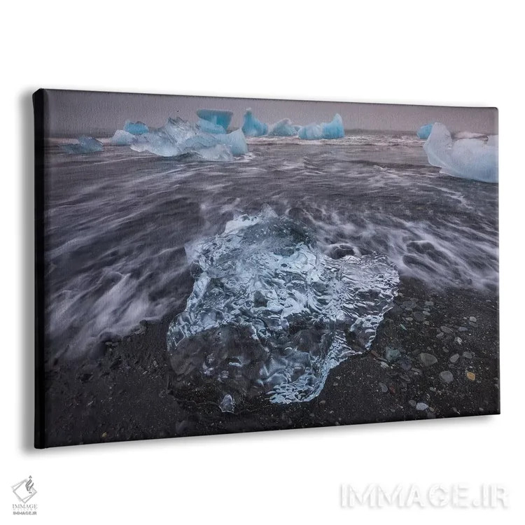 تابلو Iceland II,تکههای یخی، ایسلند II اثر آرت وولف (عکاس حیات وحش آمریکایی) - نمای پرسپکتیو محصول