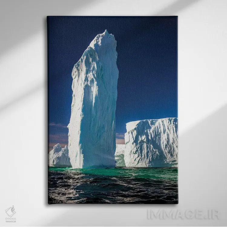 تابلو Antarctica,تکسنگ یخی، جنوبگان اثر آرت وولف (عکاس حیات وحش آمریکایی) - نمای روبهرو روی دیوار