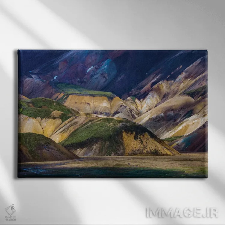 تابلو Iceland,کوههای لندمانالایگار، ایسلند اثر آرت وولف (عکاس حیات وحش آمریکایی) - نمای روبهرو روی دیوار