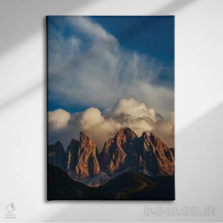 تابلو Dolomites, Italy,قلههای کوهستان، دولومیت، ایتالیا اثر آرت وولف (عکاس حیات وحش آمریکایی) - نمای روبهرو روی دیوار