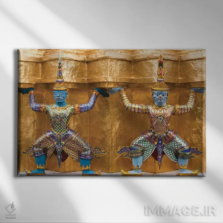 تابلو Bangkok, Thailand,کاخ بزرگ، بانکوک، تایلند اثر آرت وولف (عکاس حیات وحش آمریکایی) - نمای روبهرو روی دیوار