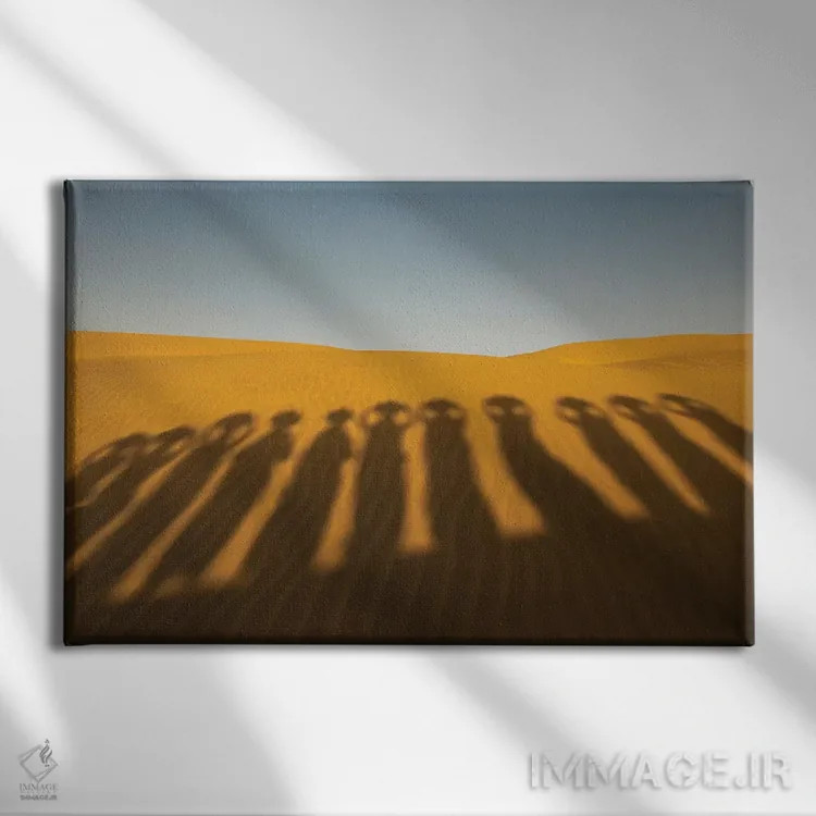 تابلو Thar Desert, India,سایههای آبآوران، صحرای تار، هند اثر آرت وولف (عکاس حیات وحش آمریکایی) - نمای روبهرو روی دیوار