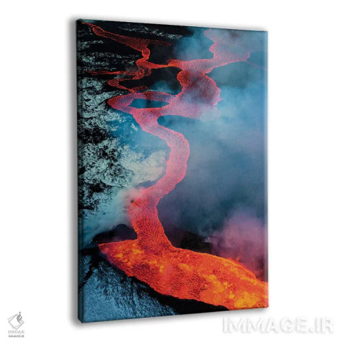 تابلو Iceland,فوران آتشفشان بارداربونگا ۲۰۱۴، ایسلند اثر آرت وولف (عکاس حیات وحش آمریکایی) - نمای پرسپکتیو محصول