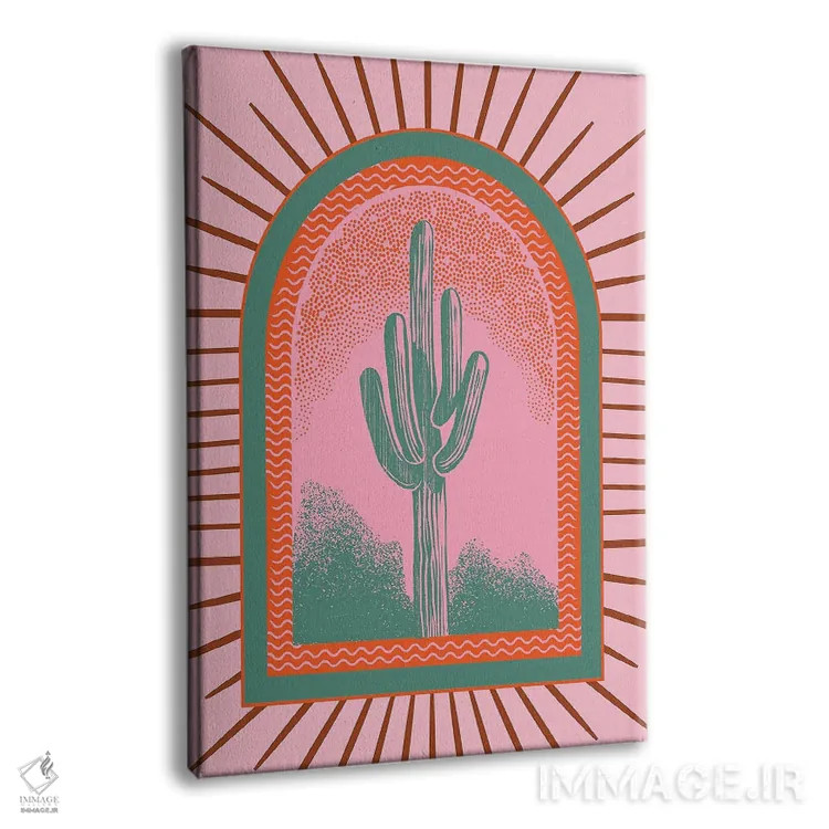 تابلو کاکتوس برقی اثر اروویند پرینتس - نمای پرسپکتیو محصول