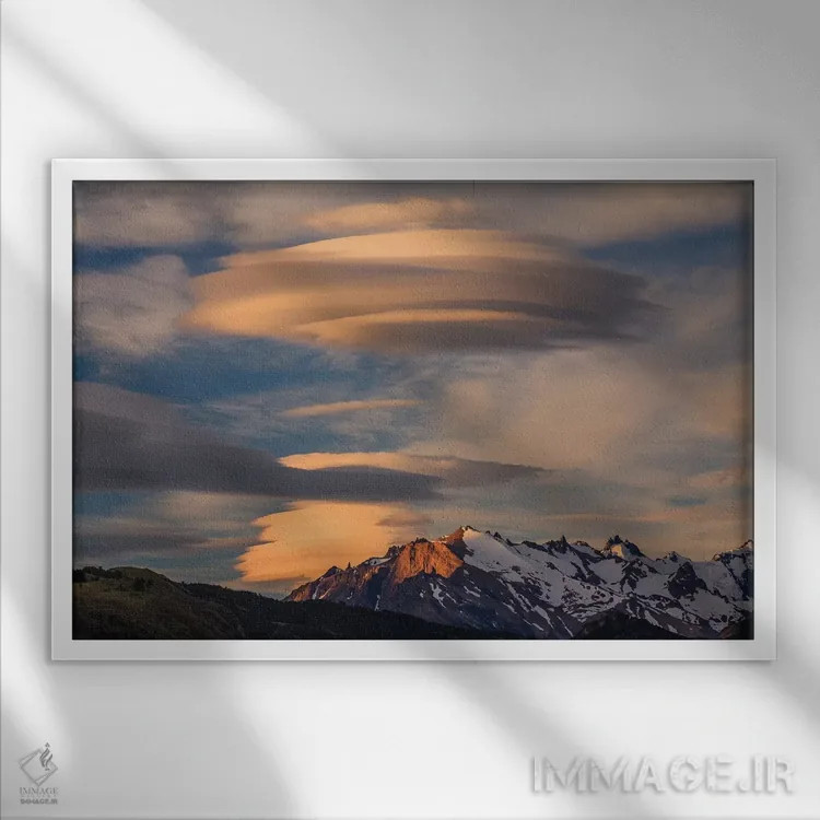 تابلو Chile,پارک ملی تورس دل پاین، شیلی اثر آرت وولف (عکاس حیات وحش آمریکایی) - نمای قابدار سفید