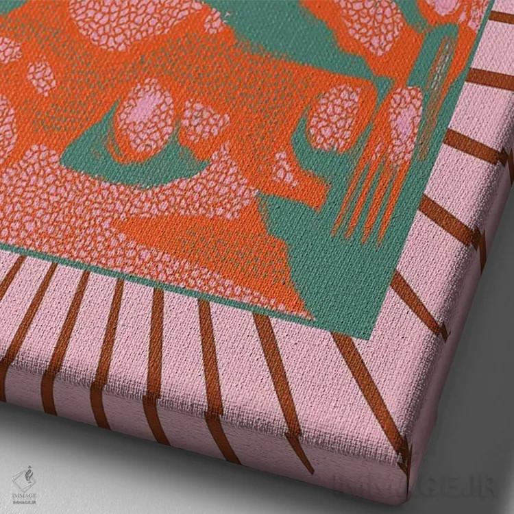 تابلو صحرای برقی اثر اروویند پرینتس - نمای نزدیک بافت بوم