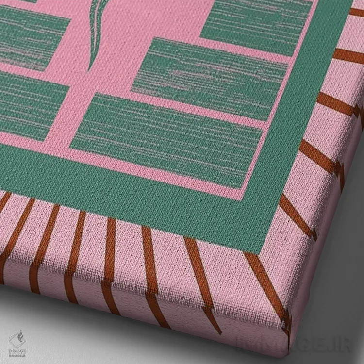 تابلو مار برقی اثر اروویند پرینتس - نمای نزدیک بافت بوم