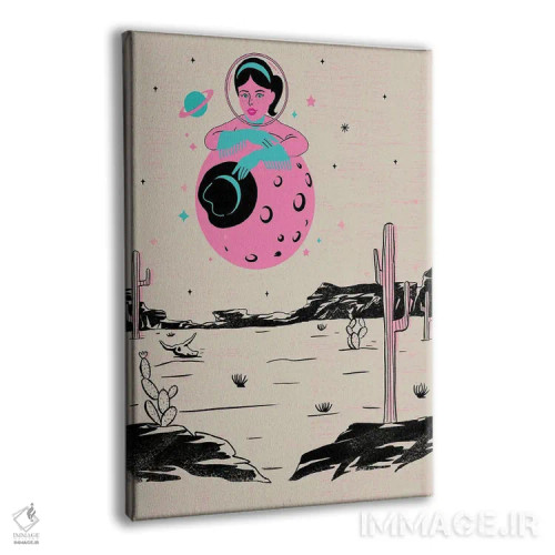 تابلو کابوی دختر فضایی II اثر اروویند پرینتس - نمای پرسپکتیو محصول