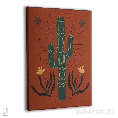 تابلو کاکتوس غربی اثر اروویند پرینتس - نمای پرسپکتیو محصول