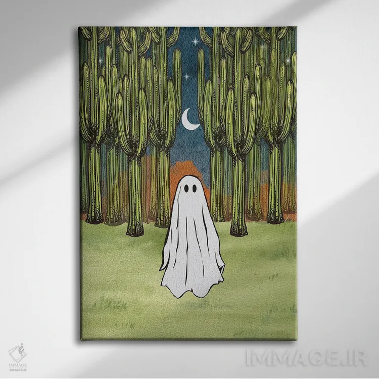 تابلو روح کاکتوس اثر اروویند پرینتس - نمای روبهرو روی دیوار