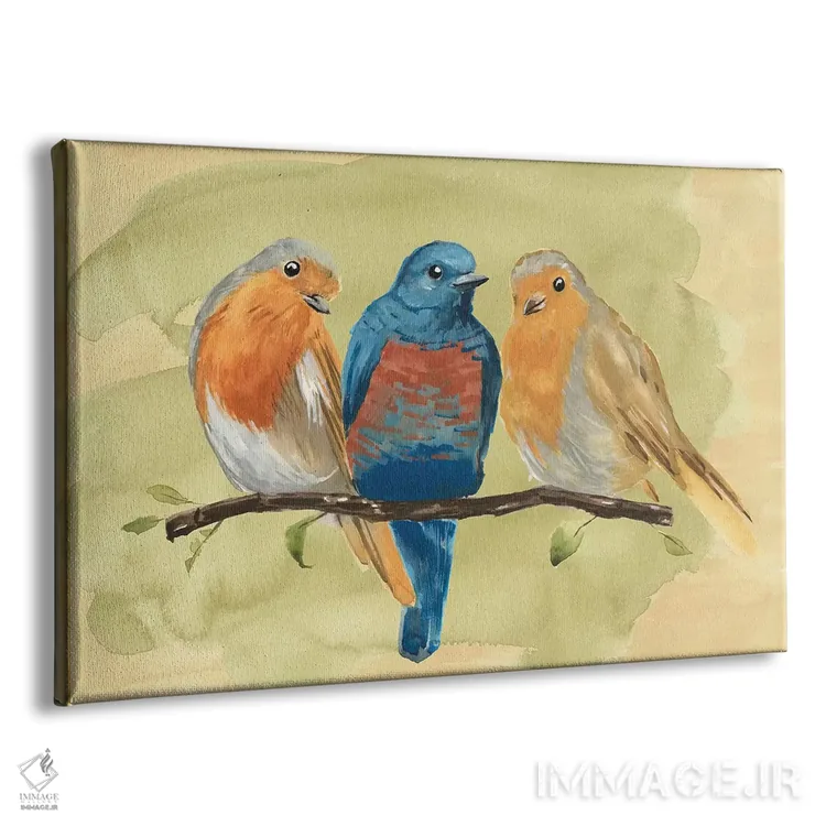 تابلو نشست پرنده II اثر آنی وارن - نمای پرسپکتیو محصول