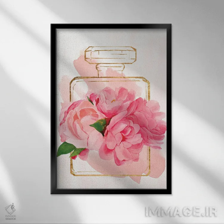 تابلو شکوفه عطر II اثر آنی وارن - نمای قابدار مشکی