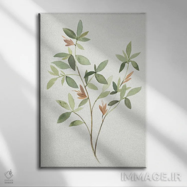 تابلو شاخه تکی I اثر آنی وارن - نمای روبهرو روی دیوار