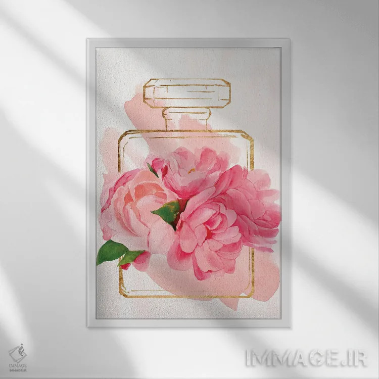 تابلو شکوفه عطر II اثر آنی وارن - نمای قابدار سفید