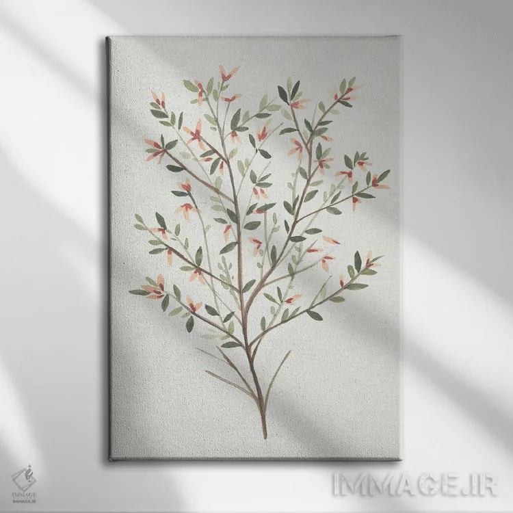 تابلو شاخه تکی III اثر آنی وارن - نمای روبهرو روی دیوار