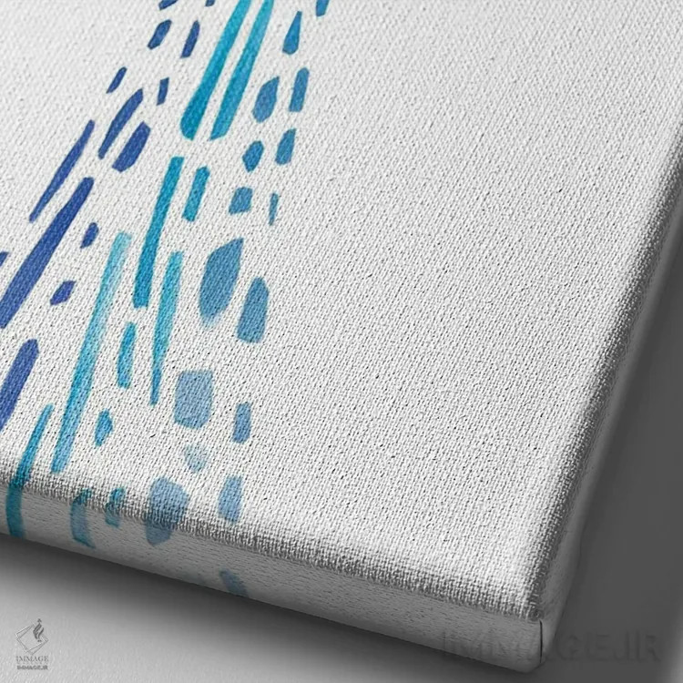 تابلو دم موزاییکی II اثر آنی وارن - نمای نزدیک بافت بوم