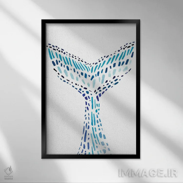 تابلو دم موزاییکی II اثر آنی وارن - نمای قابدار مشکی