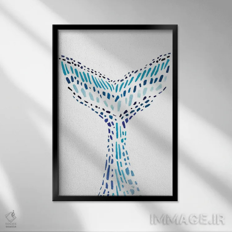 تابلو دم موزاییکی II اثر آنی وارن - نمای قابدار مشکی