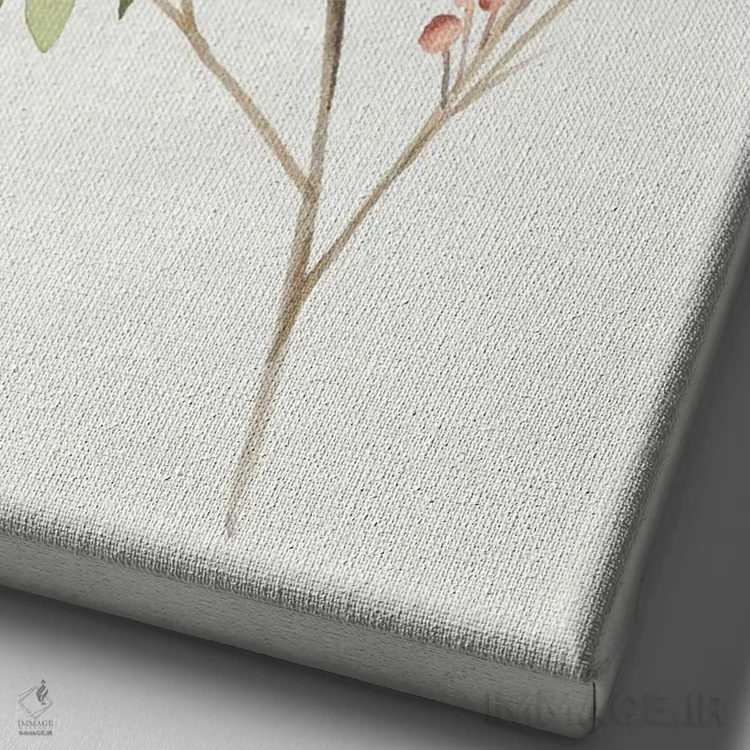 تابلو شاخه تکی IV اثر آنی وارن - نمای نزدیک بافت بوم