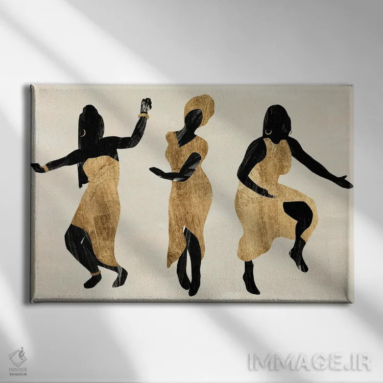 تابلو رقص جشن I اثر آنی وارن - نمای روبهرو روی دیوار