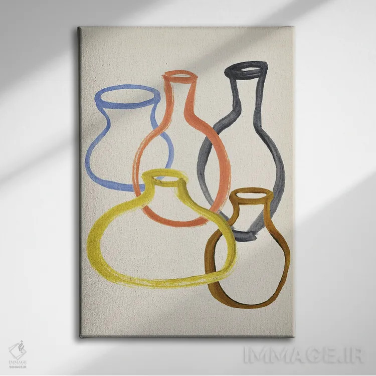 تابلو گلدان II اثر آنی وارن - نمای روبهرو روی دیوار