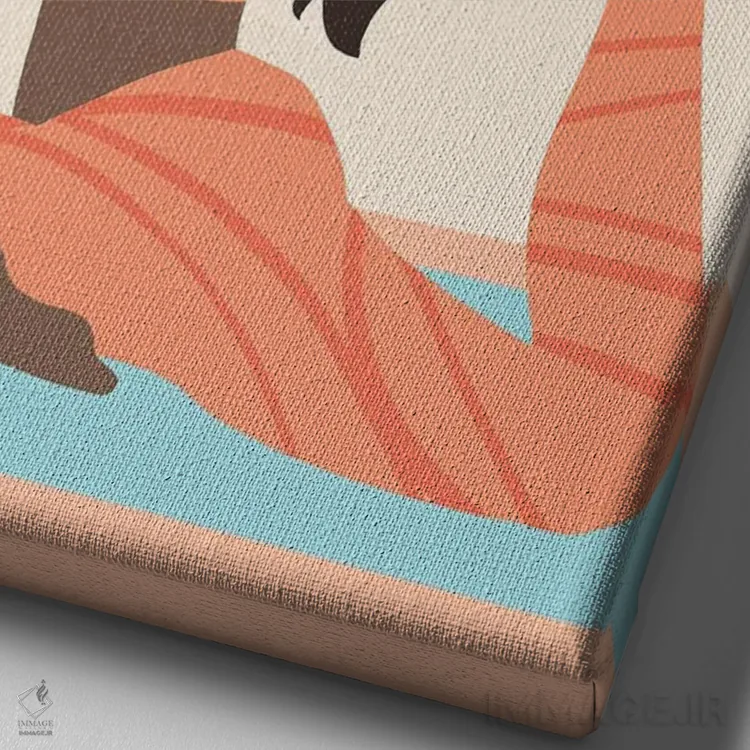 تابلو انرژی درخشان IV اثر آنی وارن - نمای نزدیک بافت بوم