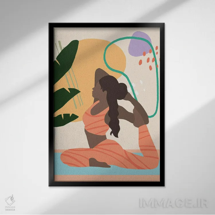 تابلو انرژی درخشان IV اثر آنی وارن - نمای قابدار مشکی