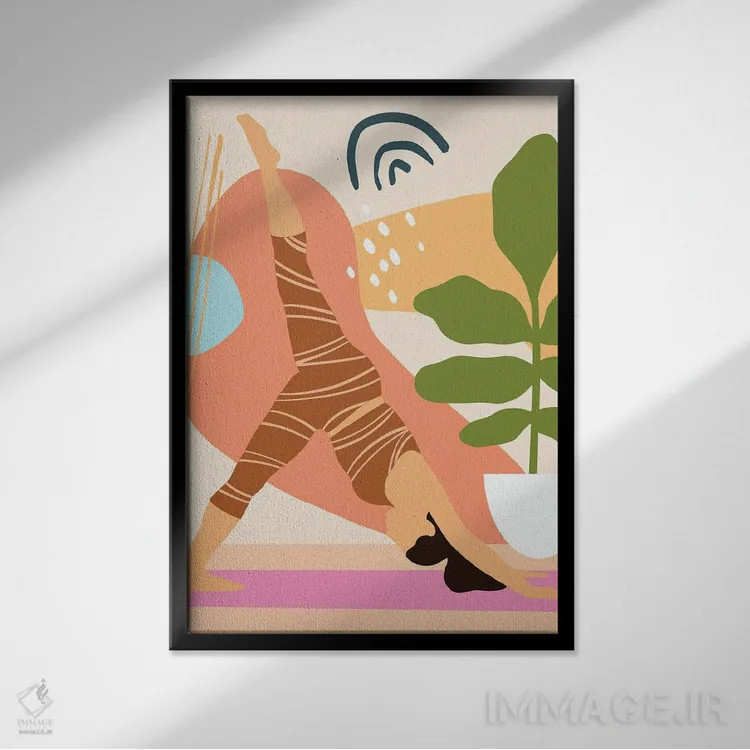 تابلو انرژی درخشان III اثر آنی وارن - نمای قابدار مشکی