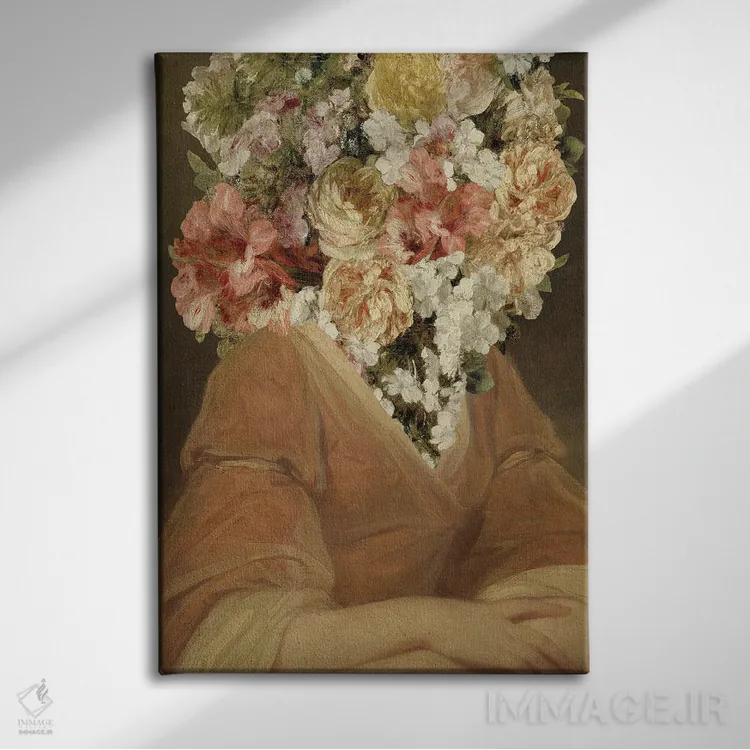 تابلو پرتره در شکوفه II اثر آنی وارن - نمای روبهرو روی دیوار