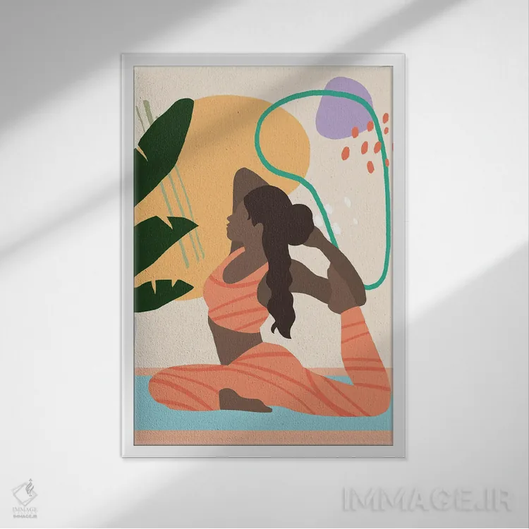 تابلو انرژی درخشان IV اثر آنی وارن - نمای قابدار سفید