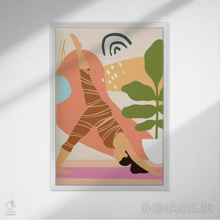 تابلو انرژی درخشان III اثر آنی وارن - نمای قابدار سفید